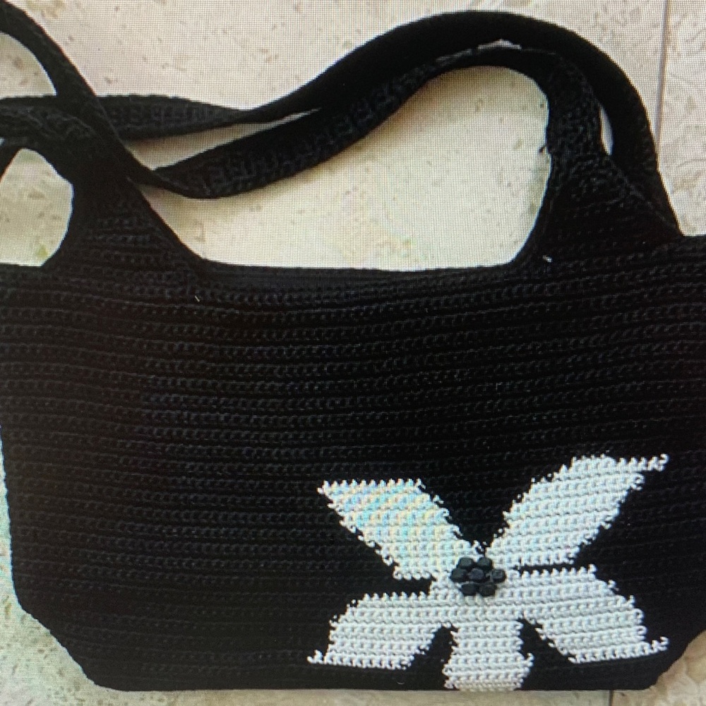 The Sak Crochet Knit Boho Shoulder Bag